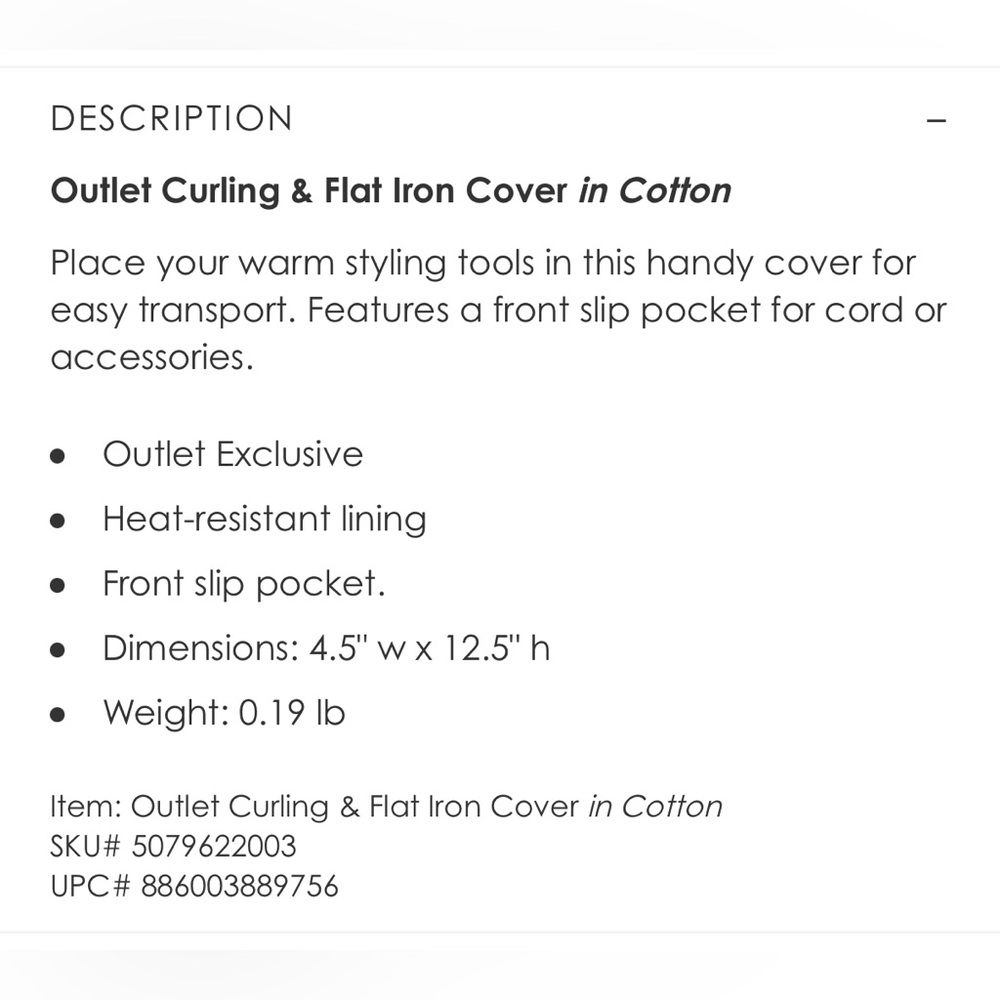 Vera Bradley Curling/ Flat Iron Cover in Abuzz - Picture 3 of 3